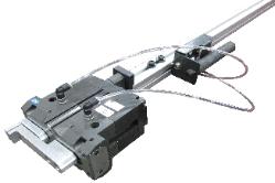 RazorGage ST linear positioner with optional Tower PC with 17-inch touch screen.