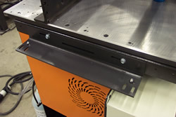 Connect and support the RazorGage ST Table directly to your existing saw.